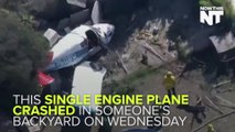 Plane Crashes In California Backyard