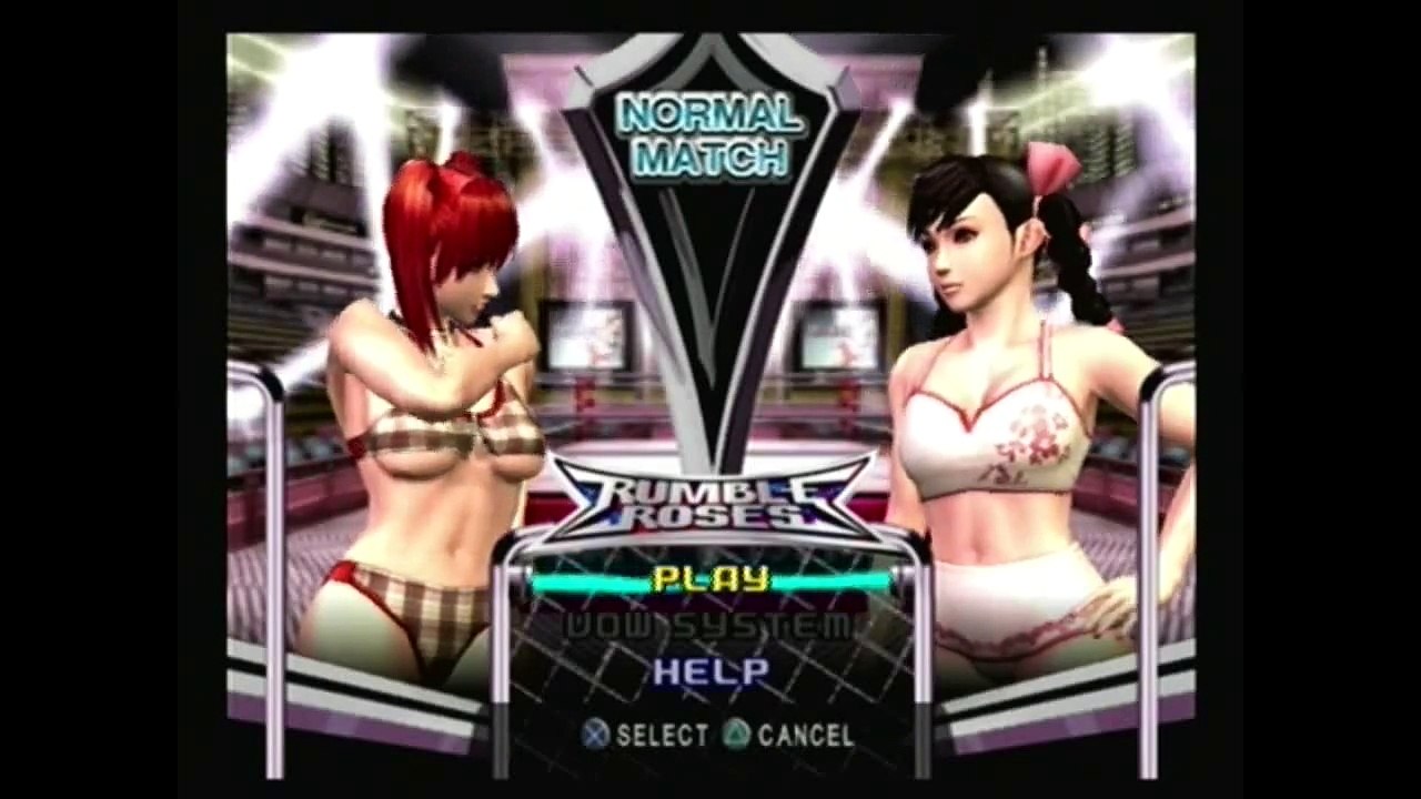War of the Rumble Roses - Swimsuit Battle - Candy Cane vs Aigle (RR)
