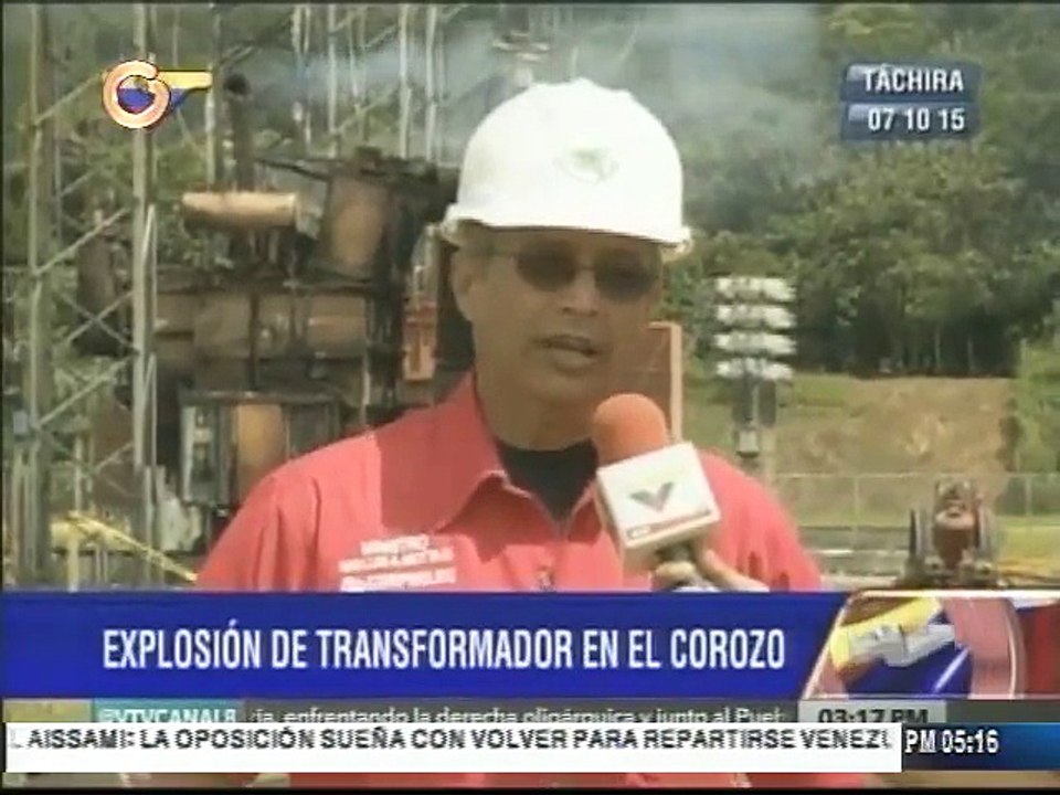 Explosión en subestación eléctrica en Táchira afecta 9 municipios