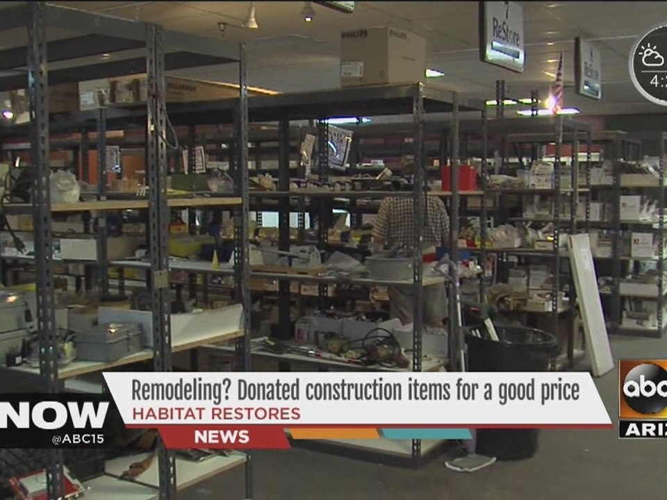 Remodeling? Donated construction items for good prices