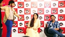 Tabu And Ajay Devgns Drishyam Promotions in Swing At Fever 104 Fm Studio