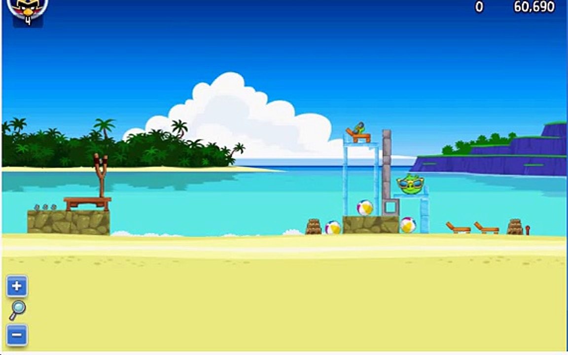 Angry Birds Surf and Turf Level 2 Score 55510