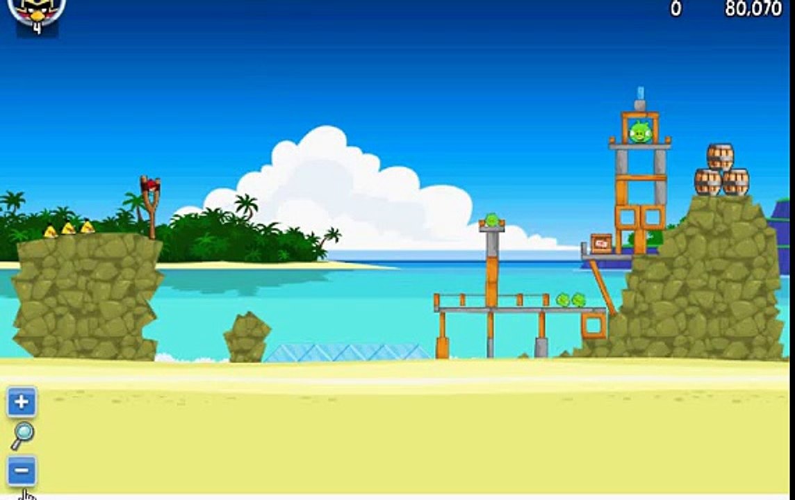 Angry Birds Surf and Turf Level 4 Score 76740