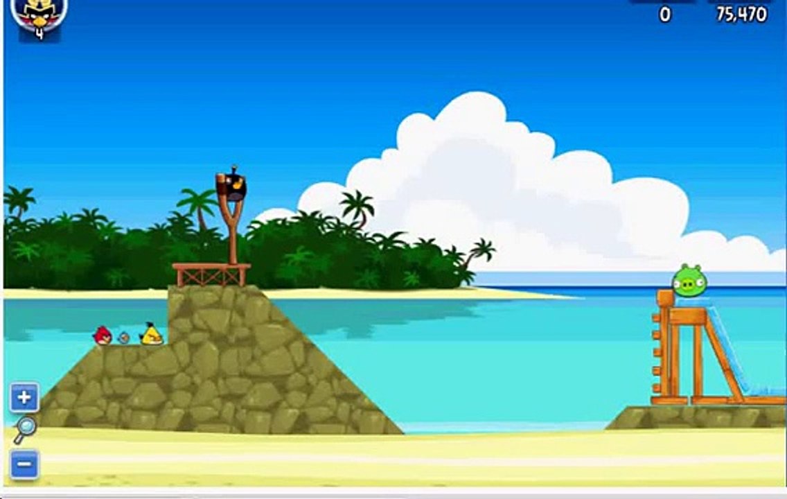 Angry Birds Surf and Turf Level 8 Score 83270