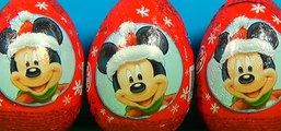 Disney MICKEY MOUSE surprise eggs Unboxing 3 Christmas eggs surpirse Disney Mickey Mouse Minnie [Full Episode]