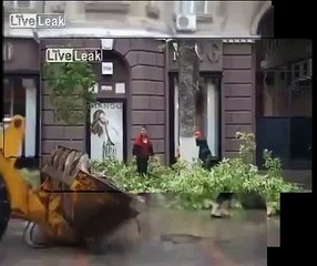 Tree nearly crushes woman stabilized