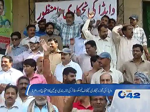 Lesco employees protest