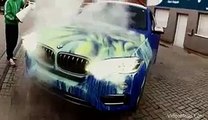 Amazing BMW Car Body Color With Hidden Hulk Painting - Its Awesome