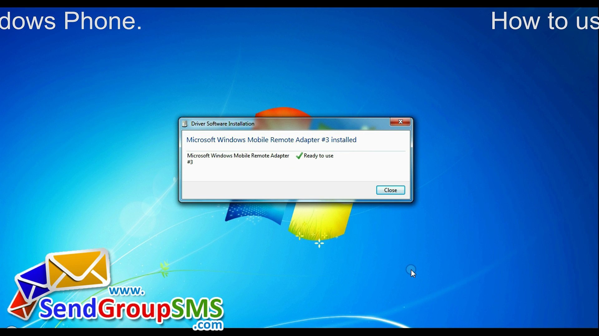 ⁣How to send Messages using DRPU Bulk SMS Software via HTC Windows Mobile Phone