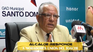 Víctor Quirola responde a moradores de La Unión del Toachi