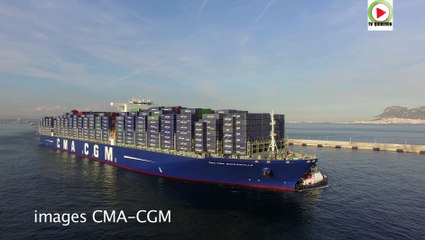 Algésiras | CMA-CGM Bougainville le géant des mers | Marseille Bretagne Télé