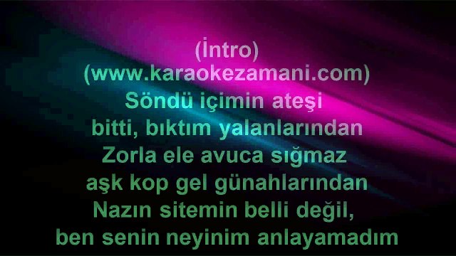 İbrahim Tatlıses - Kim Bu Gözlerindeki Yabancı - 2008 TÜRKÇE KARAOKE