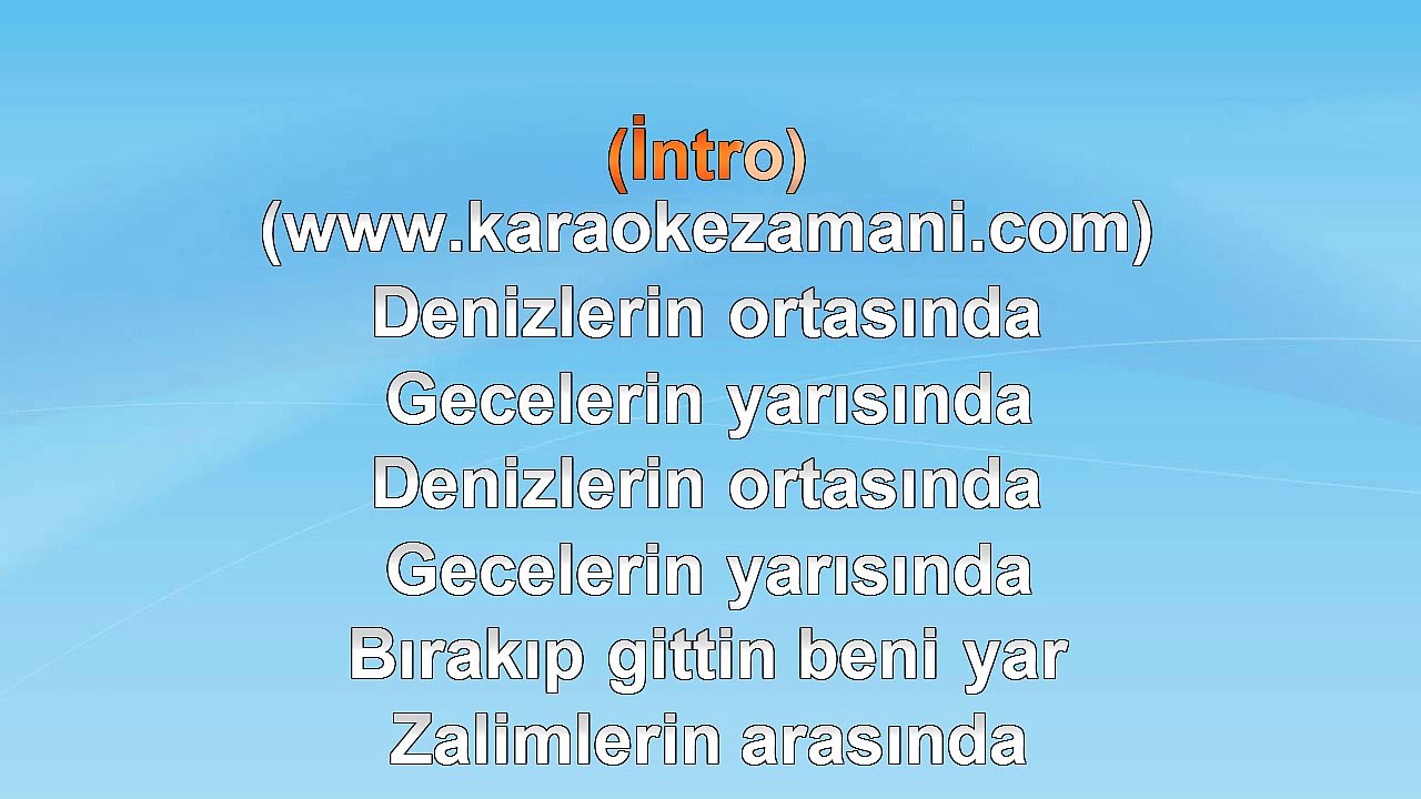 İbrahim Tatlıses - Kız Ben Seni Vurmazmıyam - 2004 TÜRKÇE KARAOKE