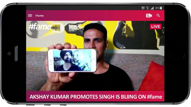 Singh Is Bliing Star Akshay Kumar's Selfie With A Real Lion | Live & Exclusive on #fame