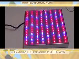 Growlight LED 45W hydroponic coltivation   Pannello LED per piante 112LED   45W  coltivazione idroponica