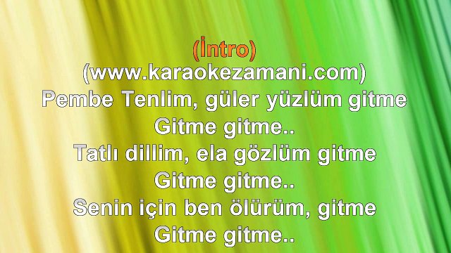 İbrahim Tatlıses - Pembe Tenlim Ela Gözlüm - (2010) TÜRKÇE KARAOKE