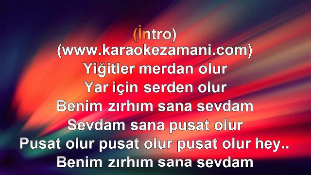 İbrahim Tatlıses - Pusat - 2008 TÜRKÇE KARAOKE