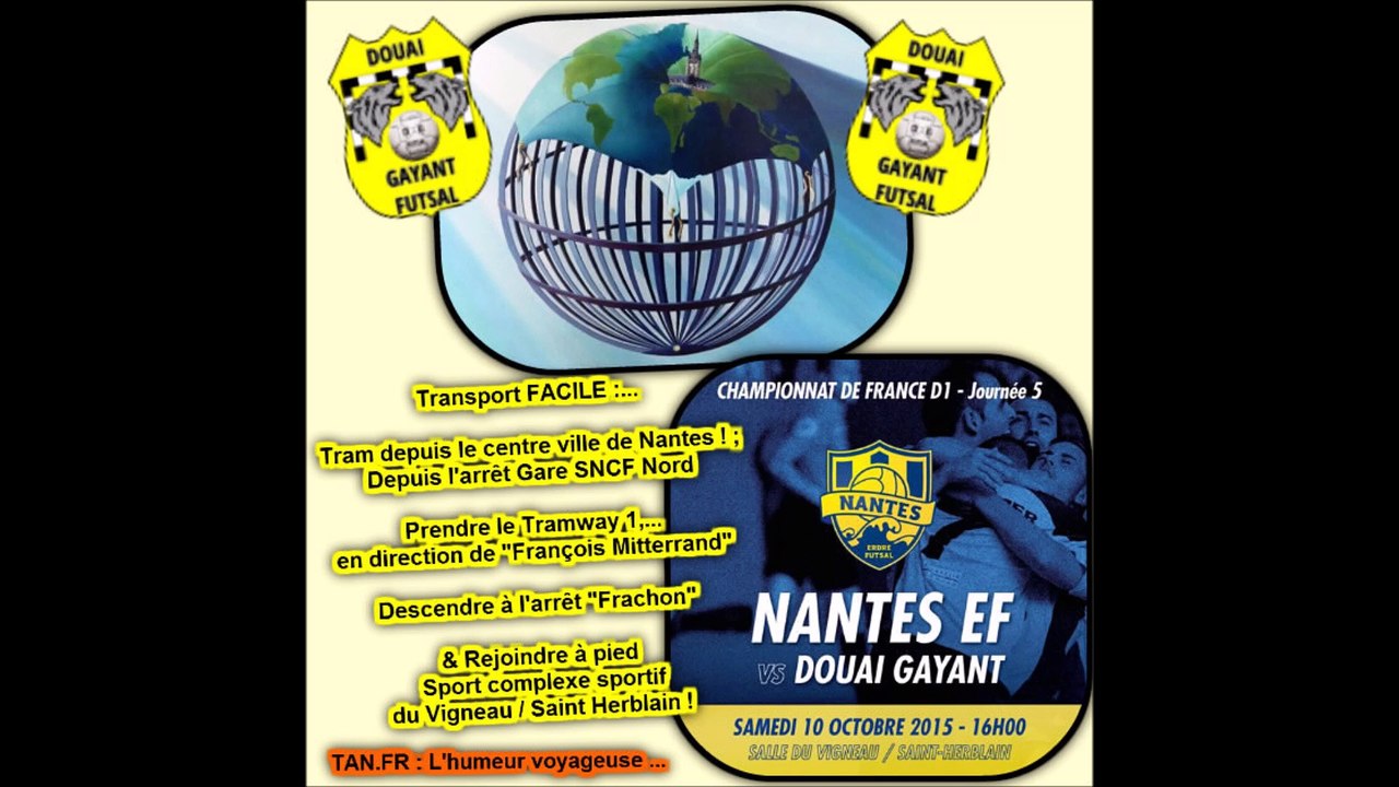 /J - 2/ Teaser, Douai Gayant se déplace à Nantes Erdre : A la VICTOIRE qui compte !!!... Allez Douai ! Allez Gayant !