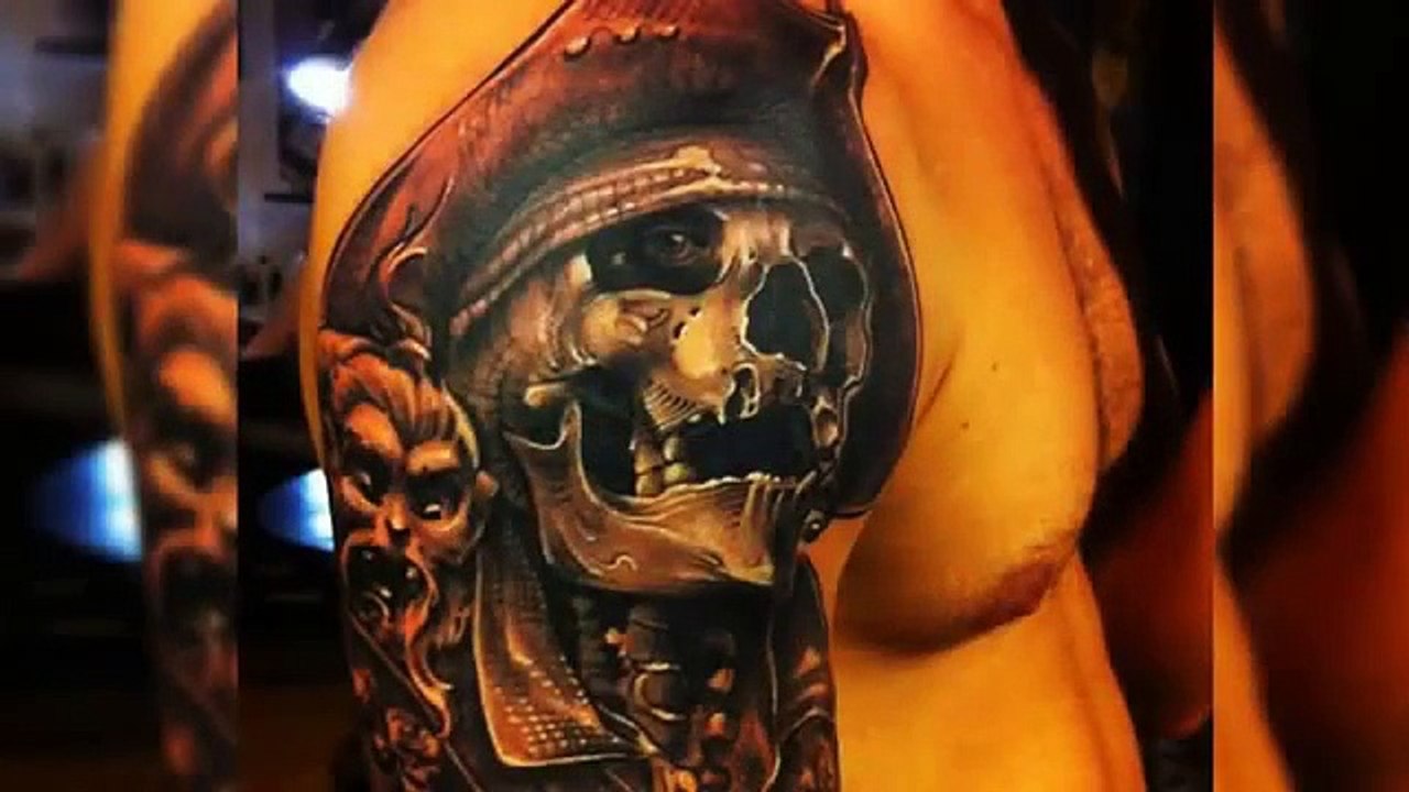 3D Skull Tattoo Designs - Best 3D Tattoos - Awesome Tattoos - Amazing Tattoo Ideas