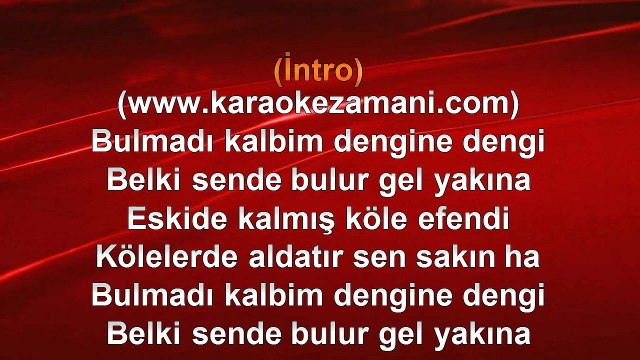 İbrahim Tatlıses - Tabi Tabi - 2003 TÜRKÇE KARAOKE