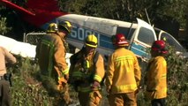 Plane crashes into Compton backyard