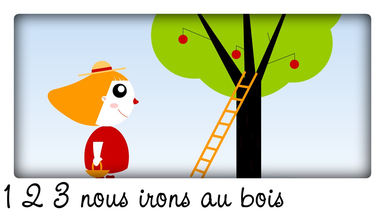 123 nous irons aux bois  (comptine pour apprendre à compter)