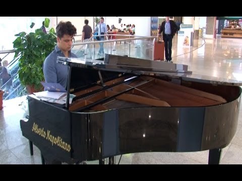 Napoli - Piano City all'aeroporto di Capodichino (07.10.15)