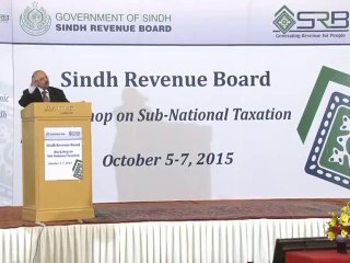 WORKSHOP SINDH REVENUE BOARD NATIONAL TAXATION (07-10-2015)
