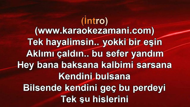 İlkan Günüç (feat. Murat Yaprak) ‐ Tek Hayalimsin - 2014 TÜRKÇE KARAOKE