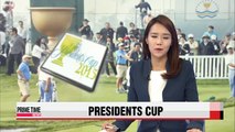 Day 1 of Presidents Cup in Korea ends with Internationals struggling