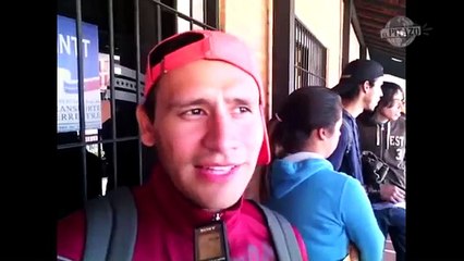 Estudiantes de Mérida duermen en las aceras frente a  FONTUR