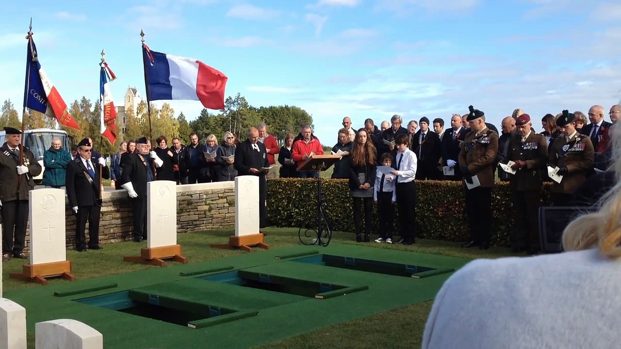 Thiepval : trois soldats britanniques inhumés
