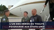L'un des héros du Thalys poignardé aux États-Unis