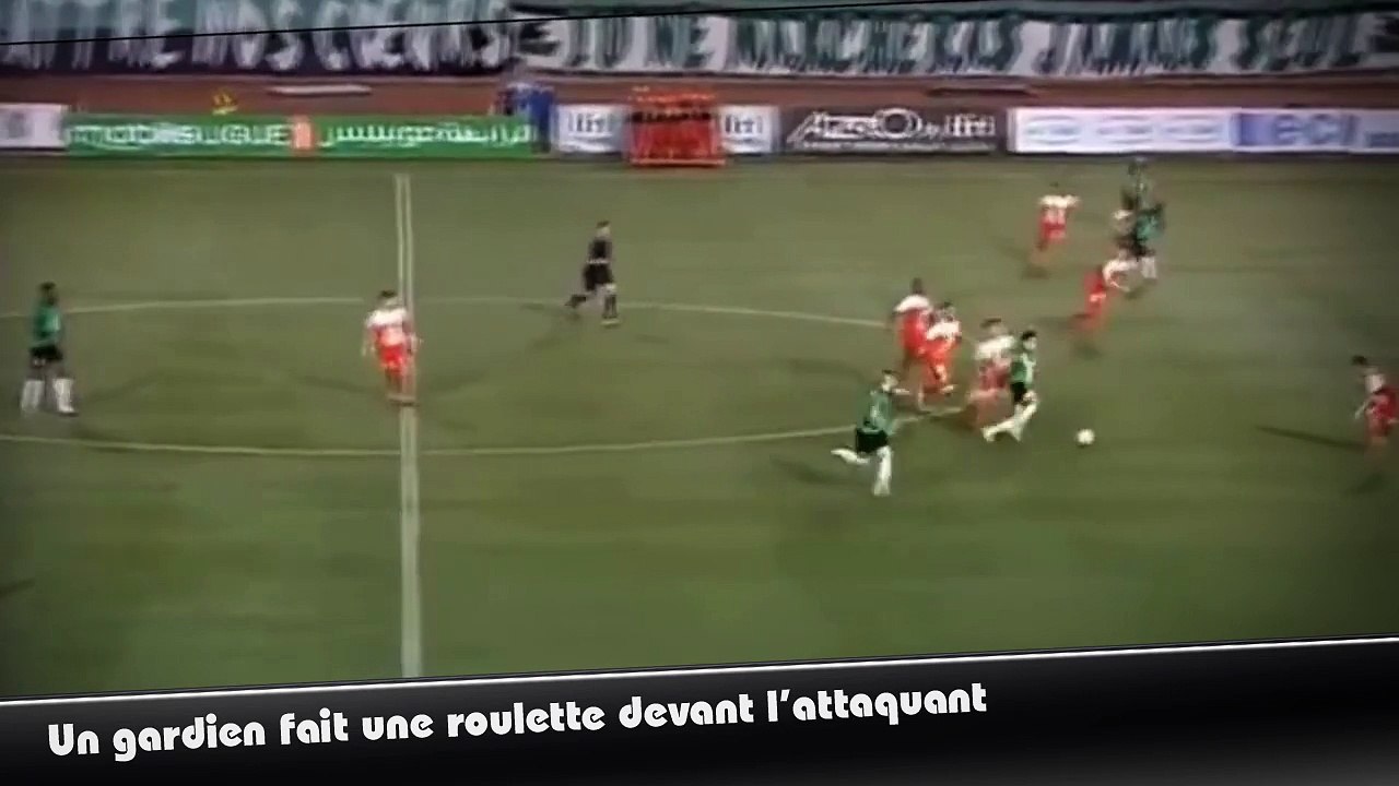 La superbe roulette d'un gardien devant son but