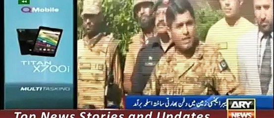 Download Video: ARY News Headlines 8 October 2015, Underground Buried Indian Weapons Recover From Khyber Agency