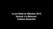 La Bélarusse Svetlana Alexievitch prix Nobel de littérature