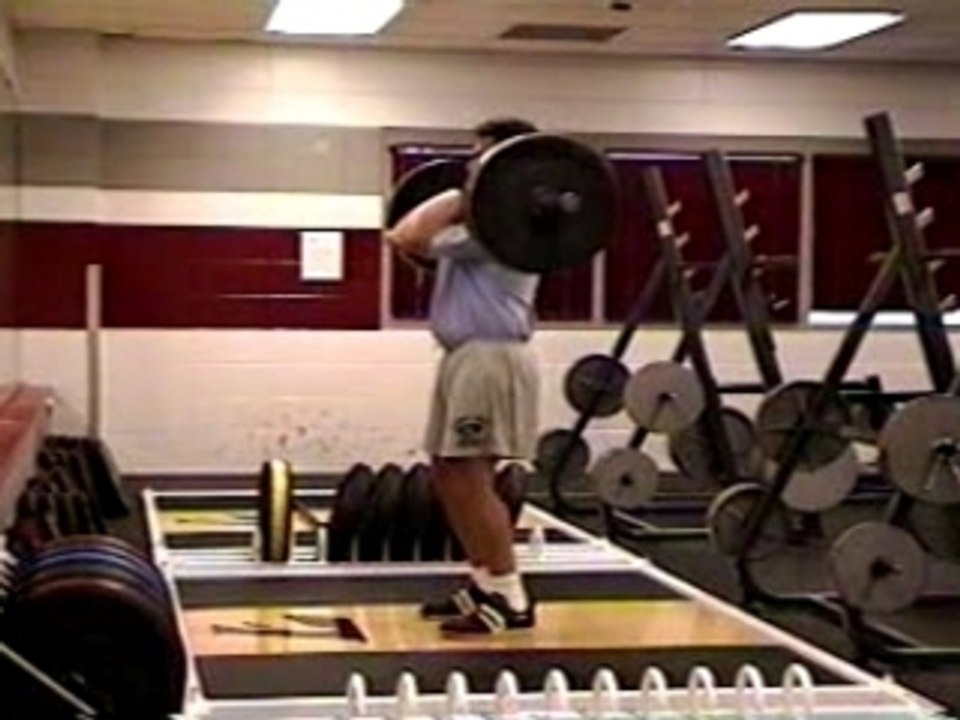 Hang Clean (above knee) - zarzut z kolan