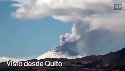 Timelapse- El volcán Cotopaxi emitió ceniza que podría caer sobre Quito