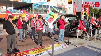 Manifestation pour l'emploi à Saint-Nazaire
