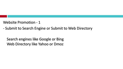 Website Promotion Website Traffic