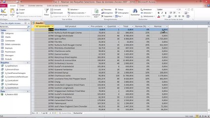 Access - Réaliser des requêtes Champs Calculés et Parametrées (Module 7)