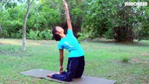 Yoga for Fat Burning    Half Camel Pose