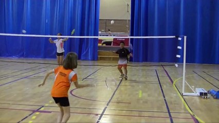 Le carré: exercice Bad pour jeunes ou débutants.