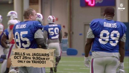 Men in Blazers sneak into Bills practice