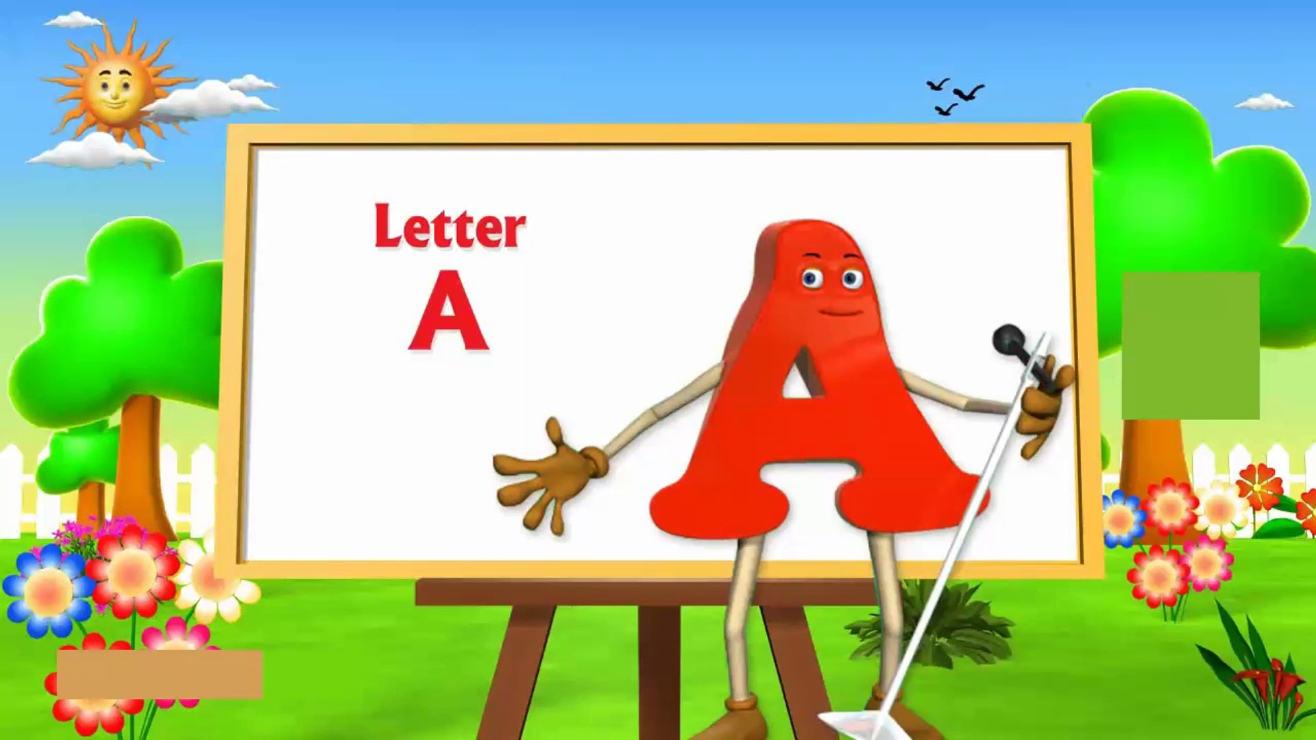 تعليم نطق حرف a للاطفال - تعليم الحروف الانجليزية للاطفال بالصور - فيديو  Dailymotion