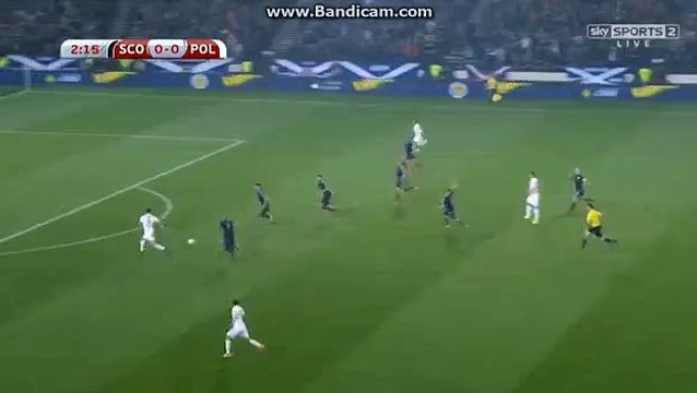 Robert Lewandowski Bramki - Szkocja vs Polska 0-1 (EURO 2016)