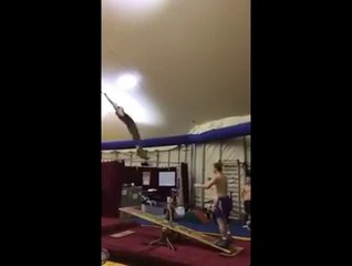 Flying high men, incredible control and balance!