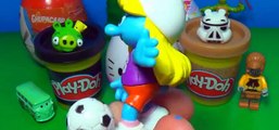 Surprise eggs Hello Kitty Disney Planes Kinder surprise Play Doh ANGRY BIRDS Cars The SMURFS LEGO [Full Episode]