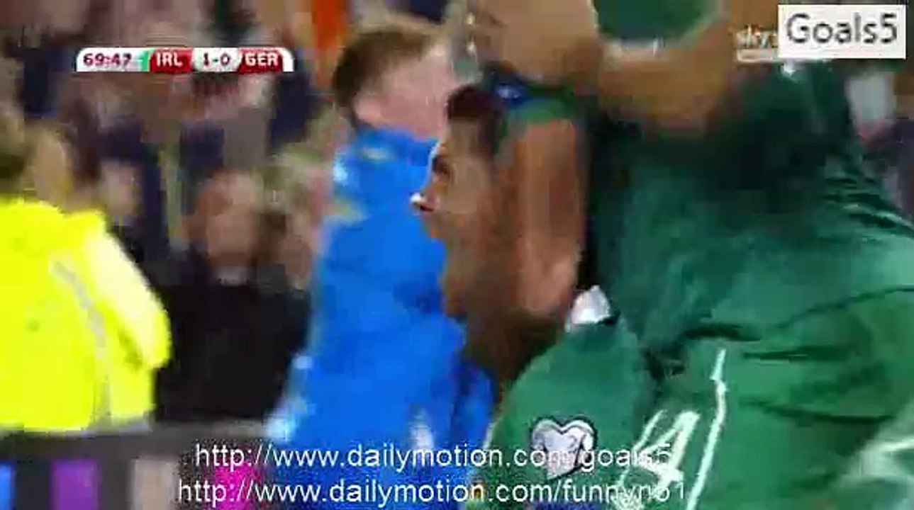 Shane Long Goal Ireland 1 - 0 Germany Euro Qualification 8-10-2015