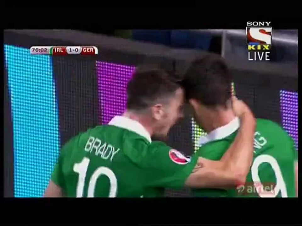 Shane Long :1-0  AMAZING Goal HD- Ireland Vs. Germany - EC Qualification 08.10.2015